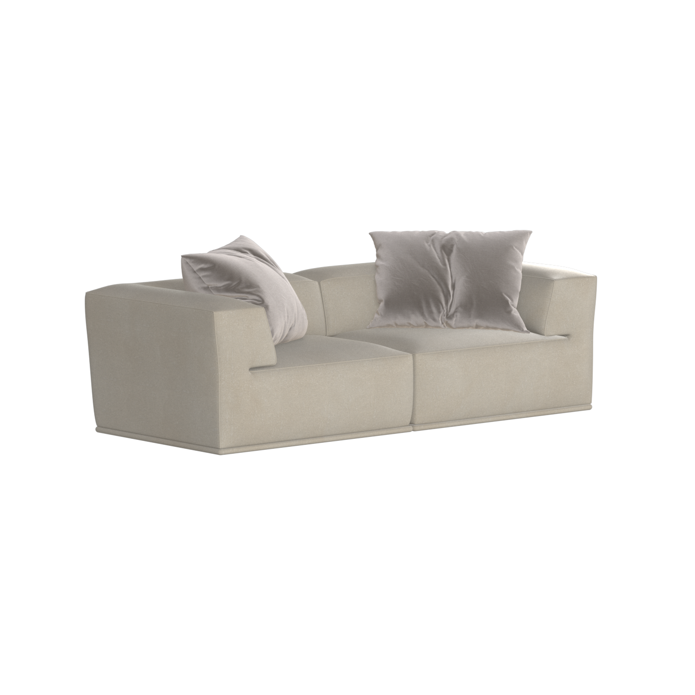 Savile Sofa — Compact Form with Wide Straight Armrests