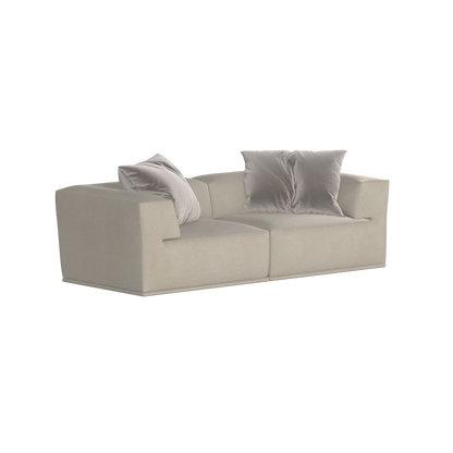 Savile Sofa — Compact Form with Wide Straight Armrests