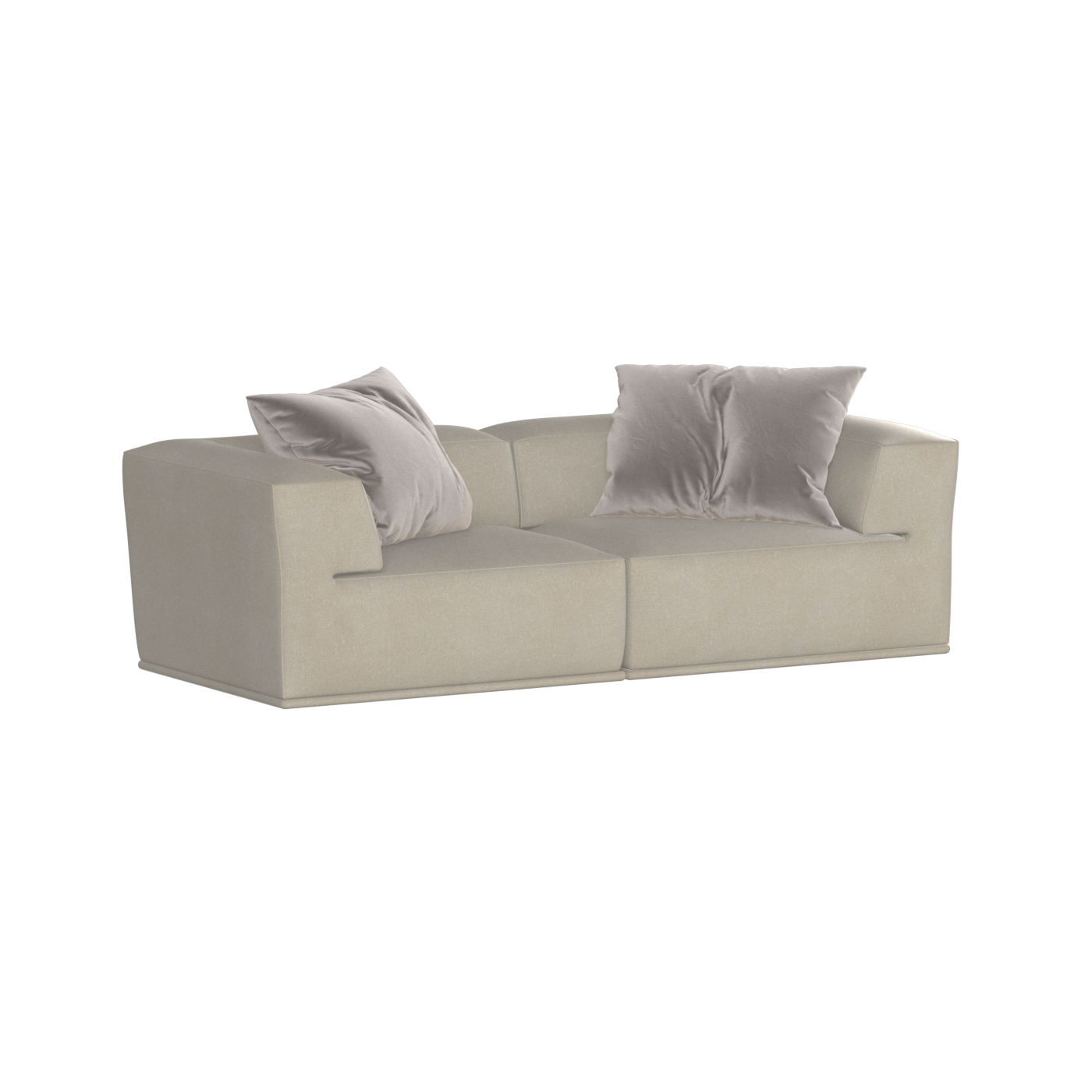 Savile Sofa — Compact Form with Wide Straight Armrests