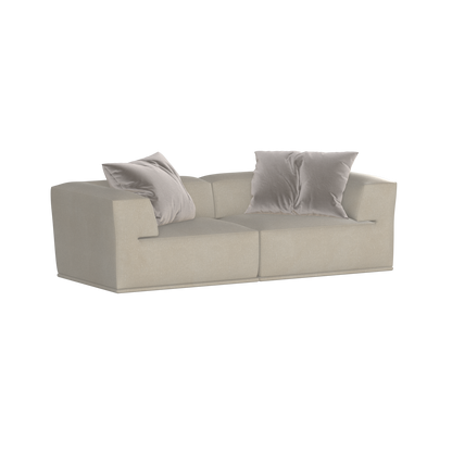 Savile Sofa — Compact Form with Wide Straight Armrests