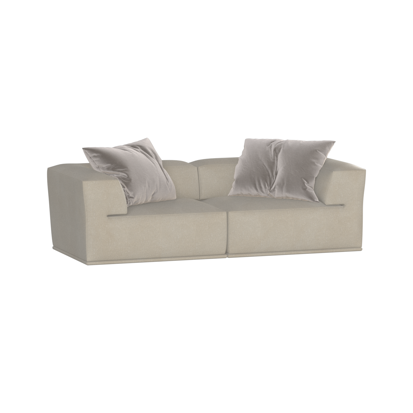 Savile Sofa — Compact Form with Wide Straight Armrests
