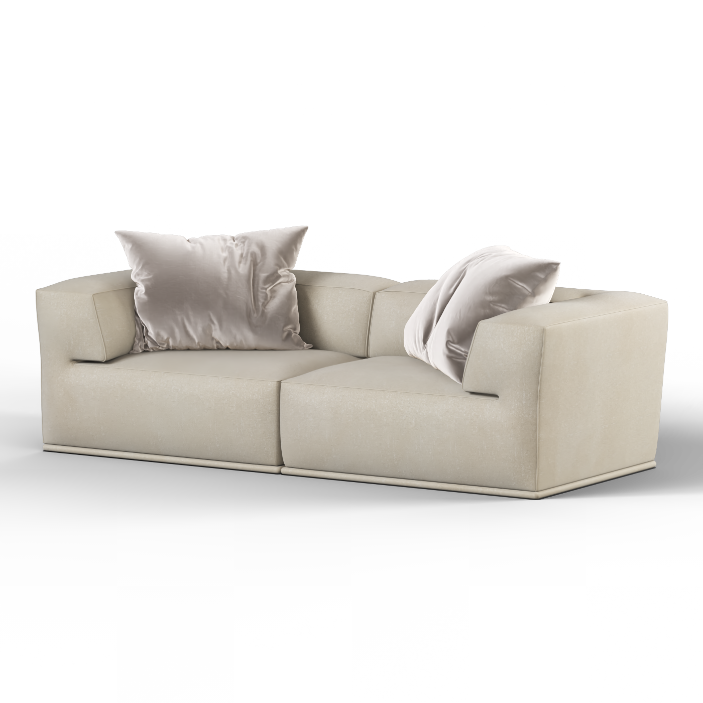 Savile Sofa — Compact Form with Wide Straight Armrests