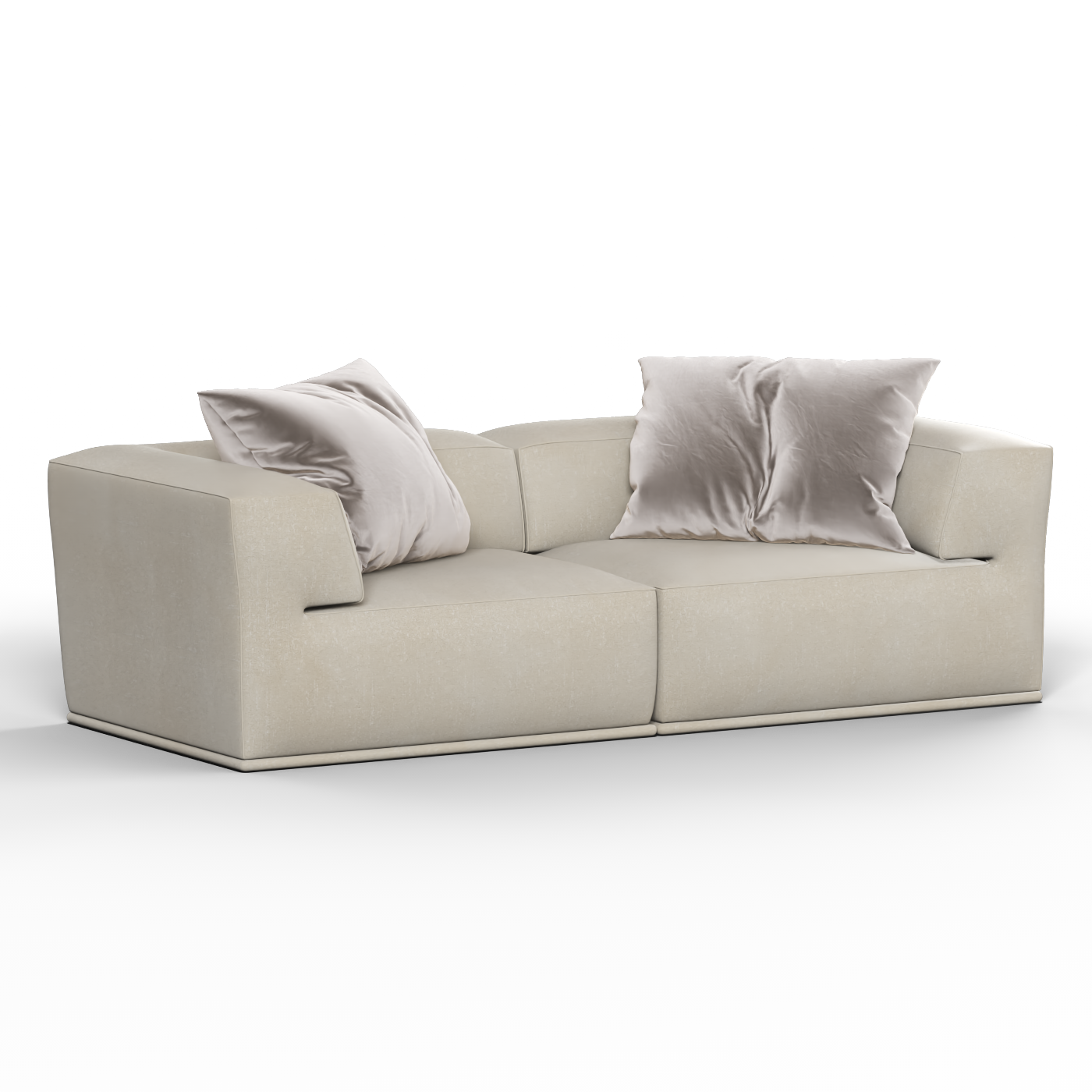 Savile Sofa — Compact Form with Wide Straight Armrests