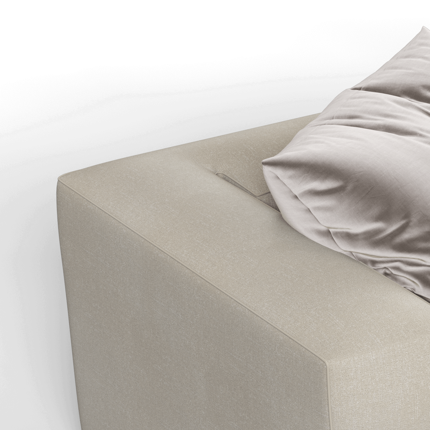 Savile Sofa — Compact Form with Wide Straight Armrests