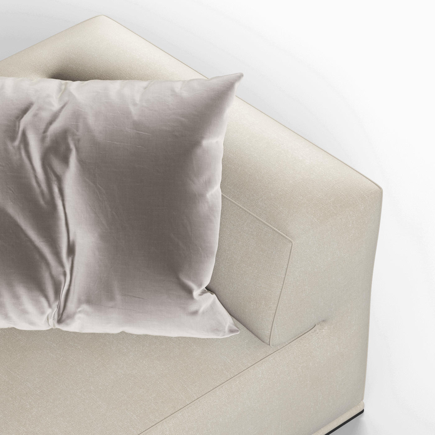 Savile Sofa — Compact Form with Wide Straight Armrests