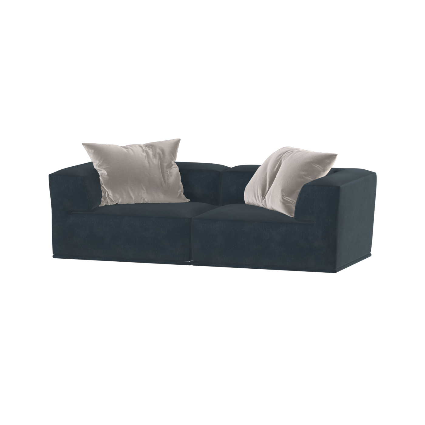 Savile Sofa — Compact Form with Wide Straight Armrests