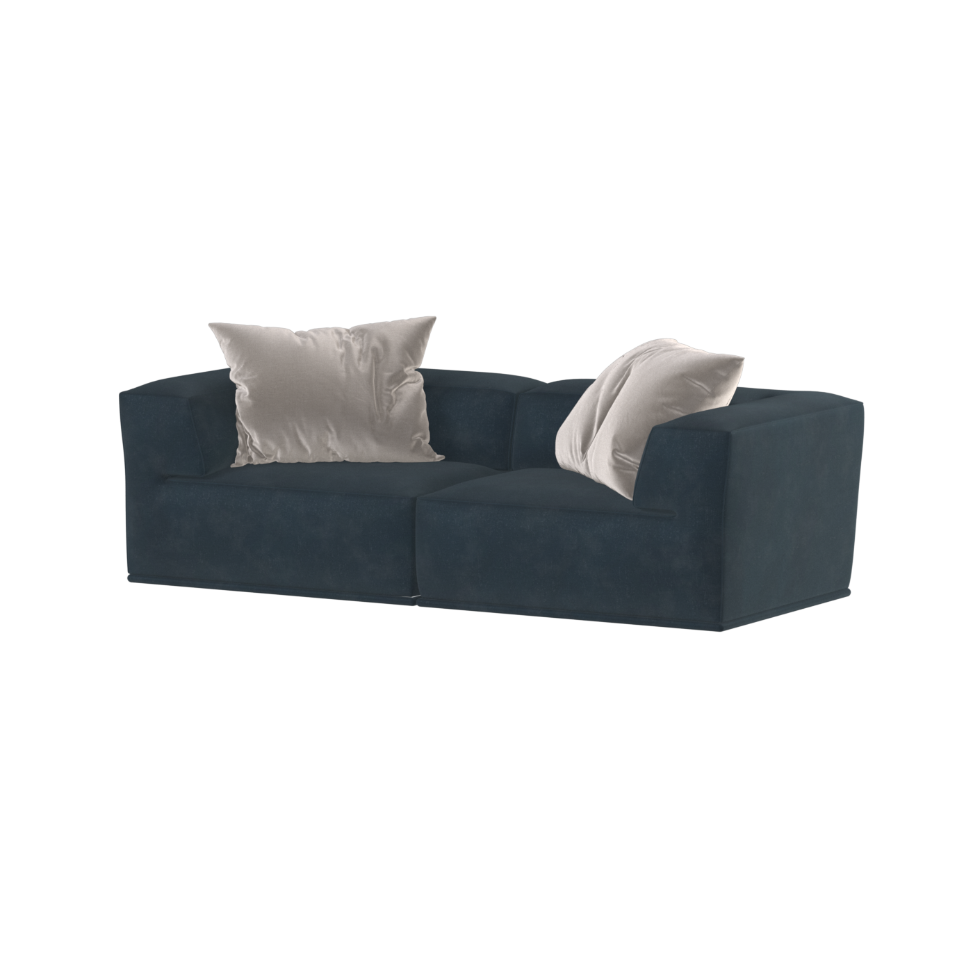 Savile Sofa — Compact Form with Wide Straight Armrests