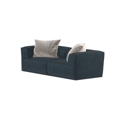 Savile Sofa — Compact Form with Wide Straight Armrests