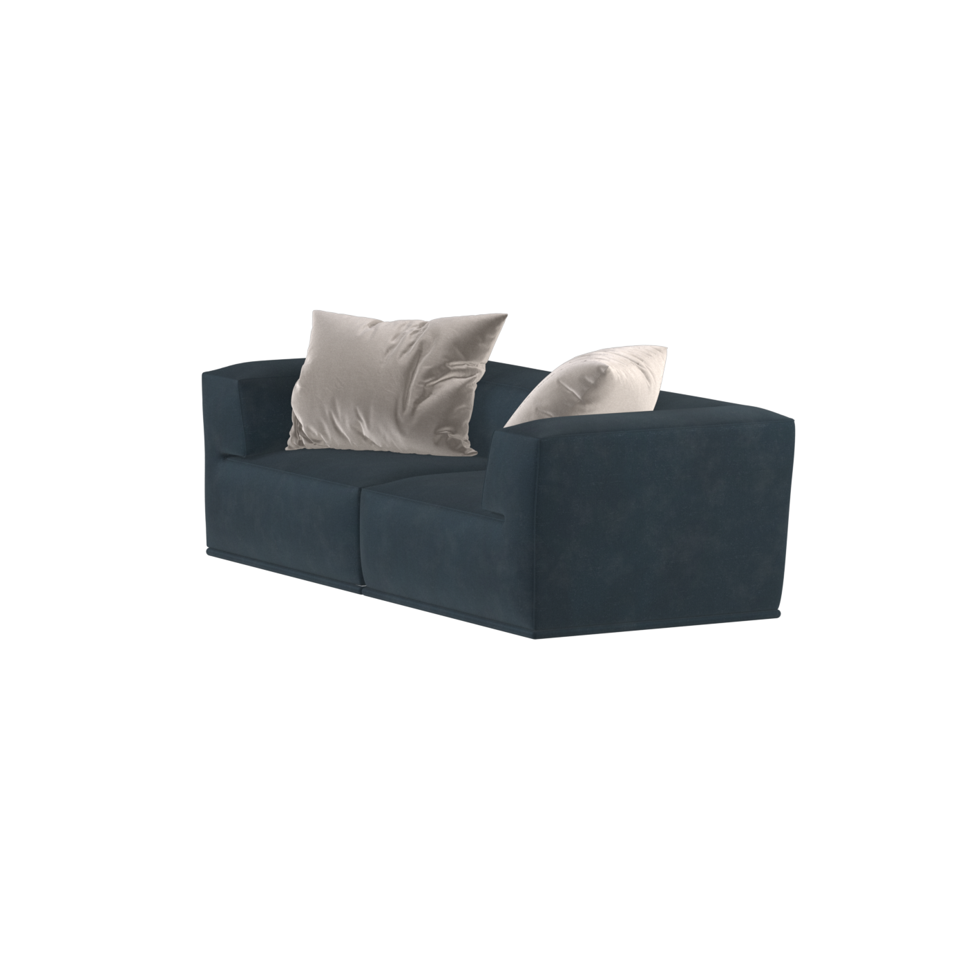 Savile Sofa — Compact Form with Wide Straight Armrests