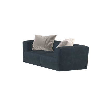 Savile Sofa — Compact Form with Wide Straight Armrests