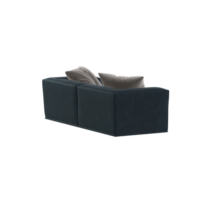Savile Sofa — Compact Form with Wide Straight Armrests