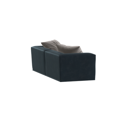 Savile Sofa — Compact Form with Wide Straight Armrests
