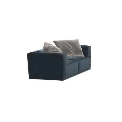 Savile Sofa — Compact Form with Wide Straight Armrests