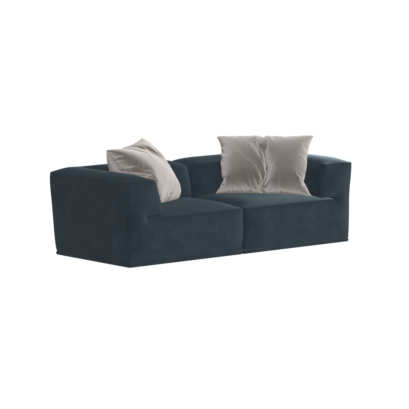 Savile Sofa — Compact Form with Wide Straight Armrests