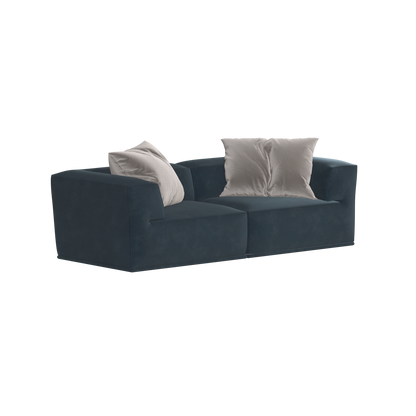 Savile Sofa — Compact Form with Wide Straight Armrests