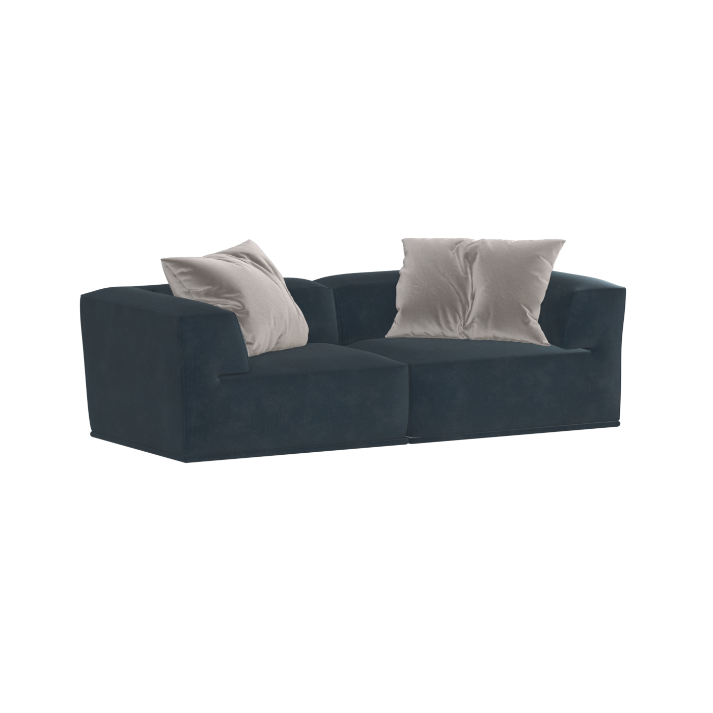 Savile Sofa — Compact Form with Wide Straight Armrests