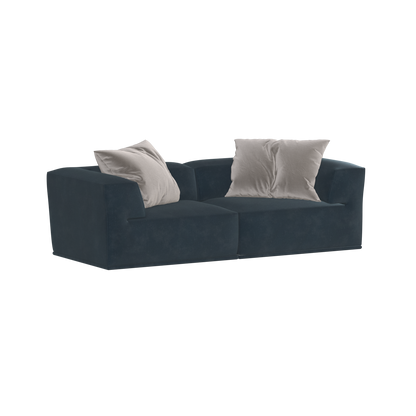 Savile Sofa — Compact Form with Wide Straight Armrests