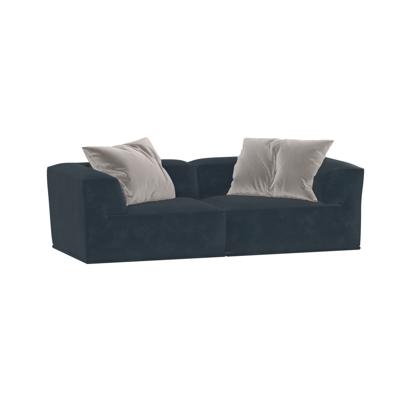 Savile Sofa — Compact Form with Wide Straight Armrests