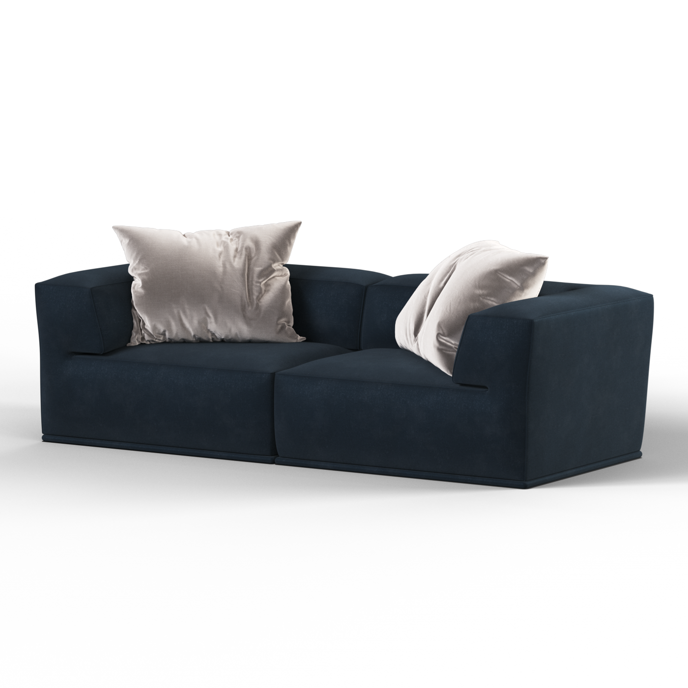 Savile Sofa — Compact Form with Wide Straight Armrests