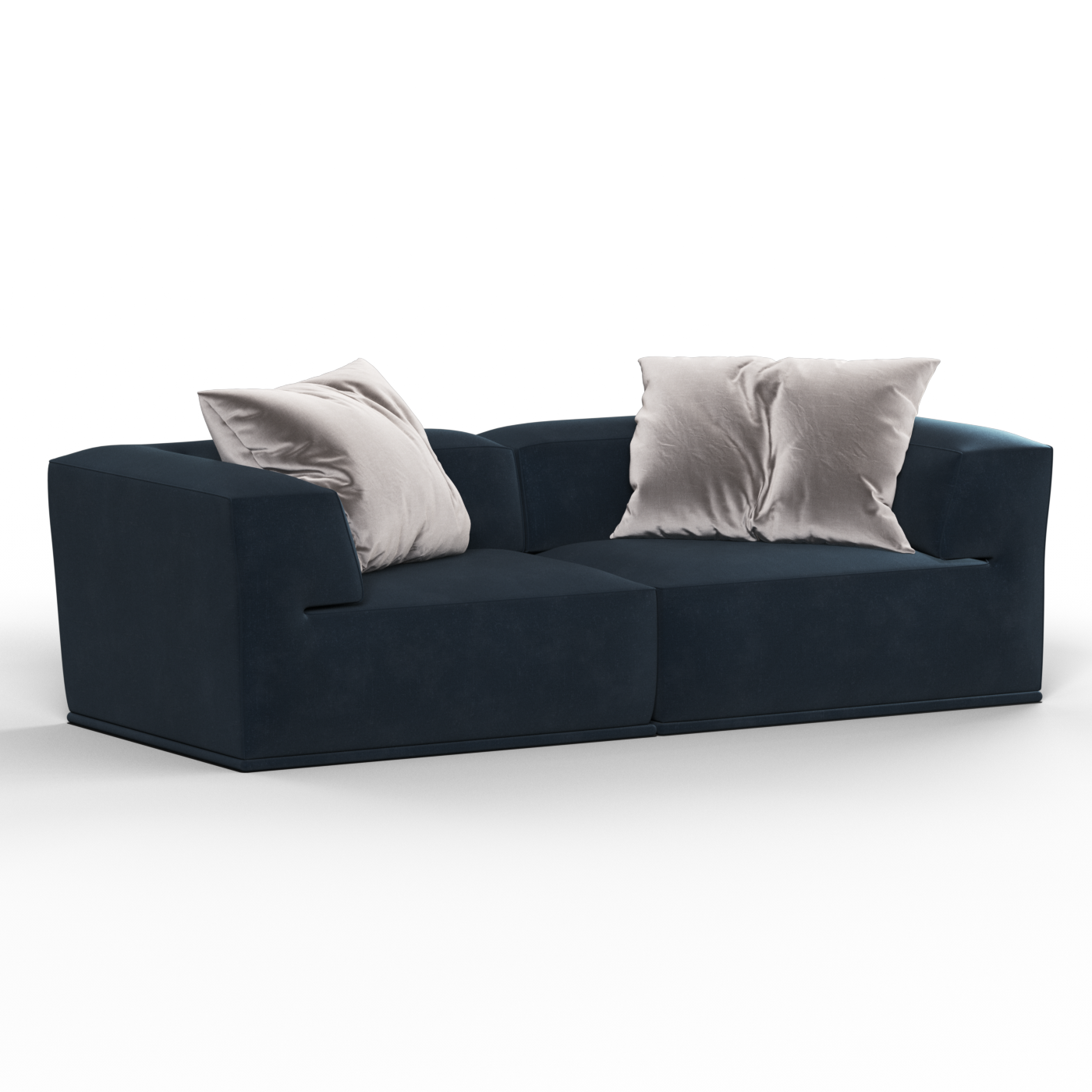 Savile Sofa — Compact Form with Wide Straight Armrests