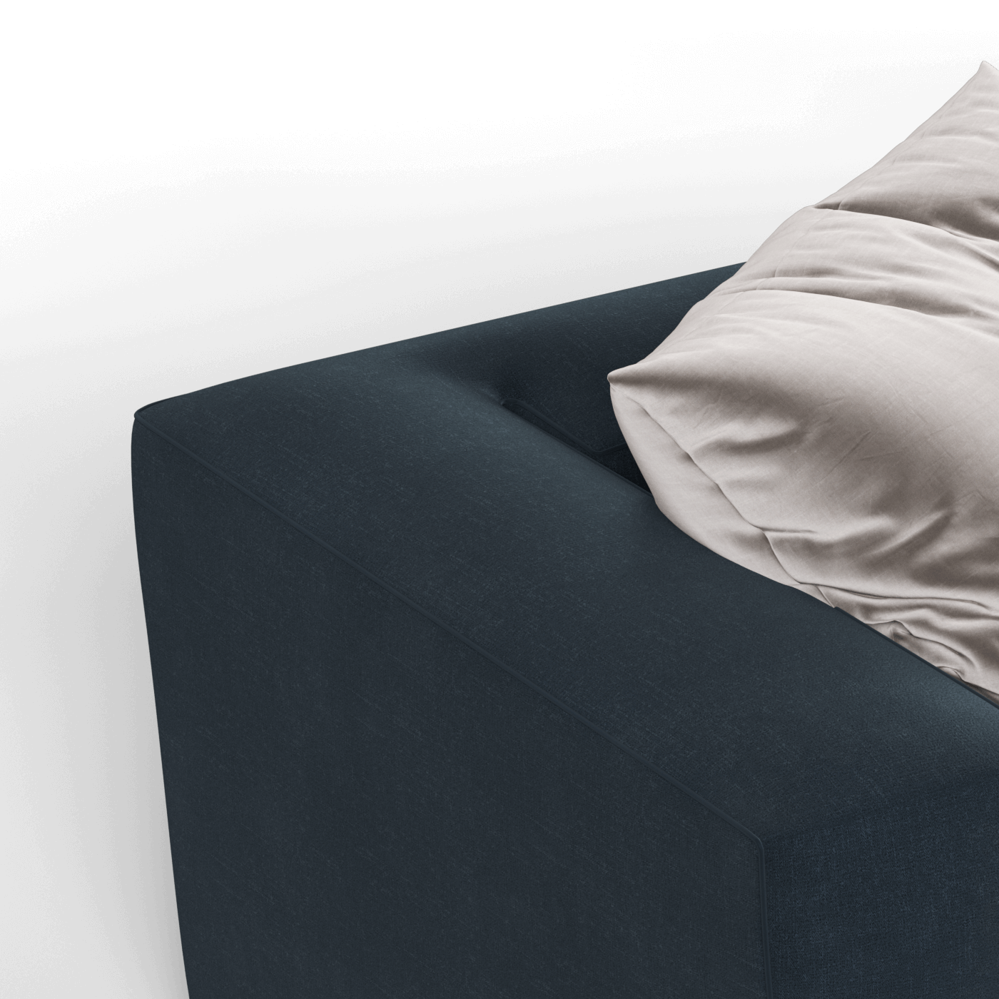 Savile Sofa — Compact Form with Wide Straight Armrests
