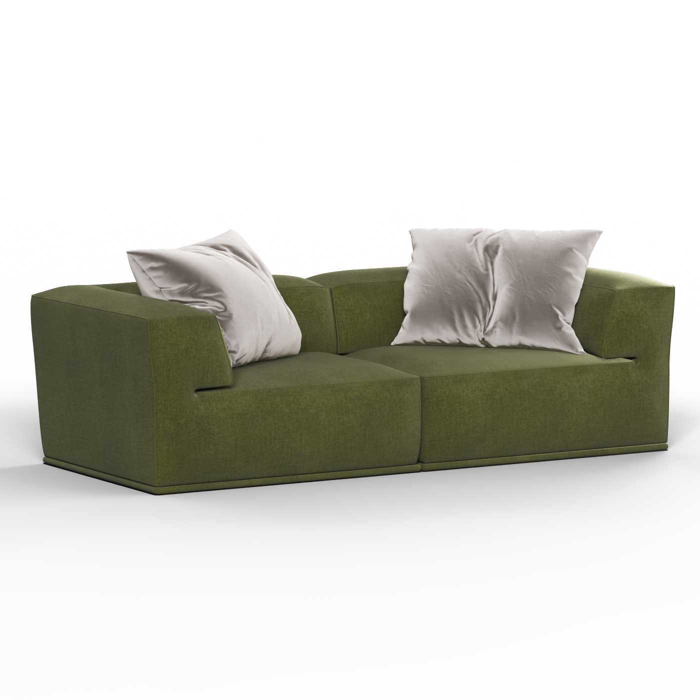 Savile Sofa — Compact Form with Wide Straight Armrests
