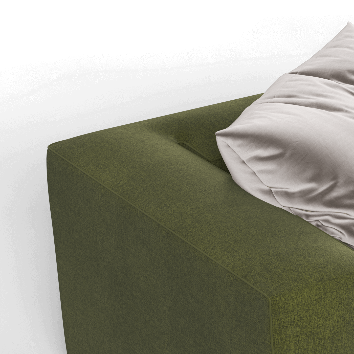 Savile Sofa — Compact Form with Wide Straight Armrests
