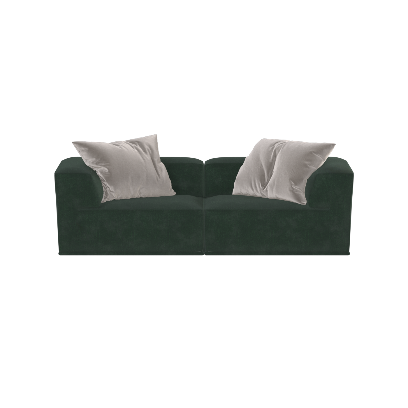 Savile Sofa — Compact Form with Wide Straight Armrests