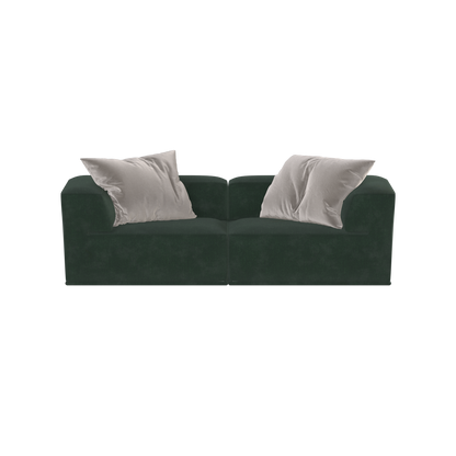 Savile Sofa — Compact Form with Wide Straight Armrests