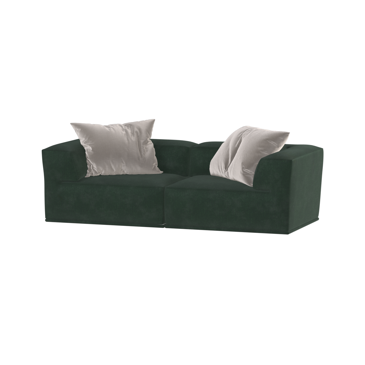 Savile Sofa — Compact Form with Wide Straight Armrests