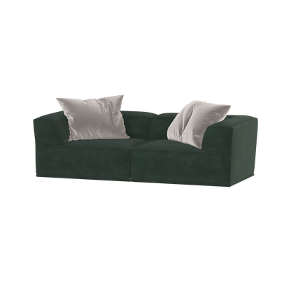 Savile Sofa — Compact Form with Wide Straight Armrests