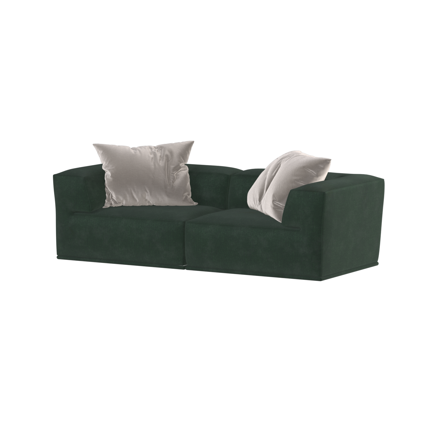 Savile Sofa — Compact Form with Wide Straight Armrests