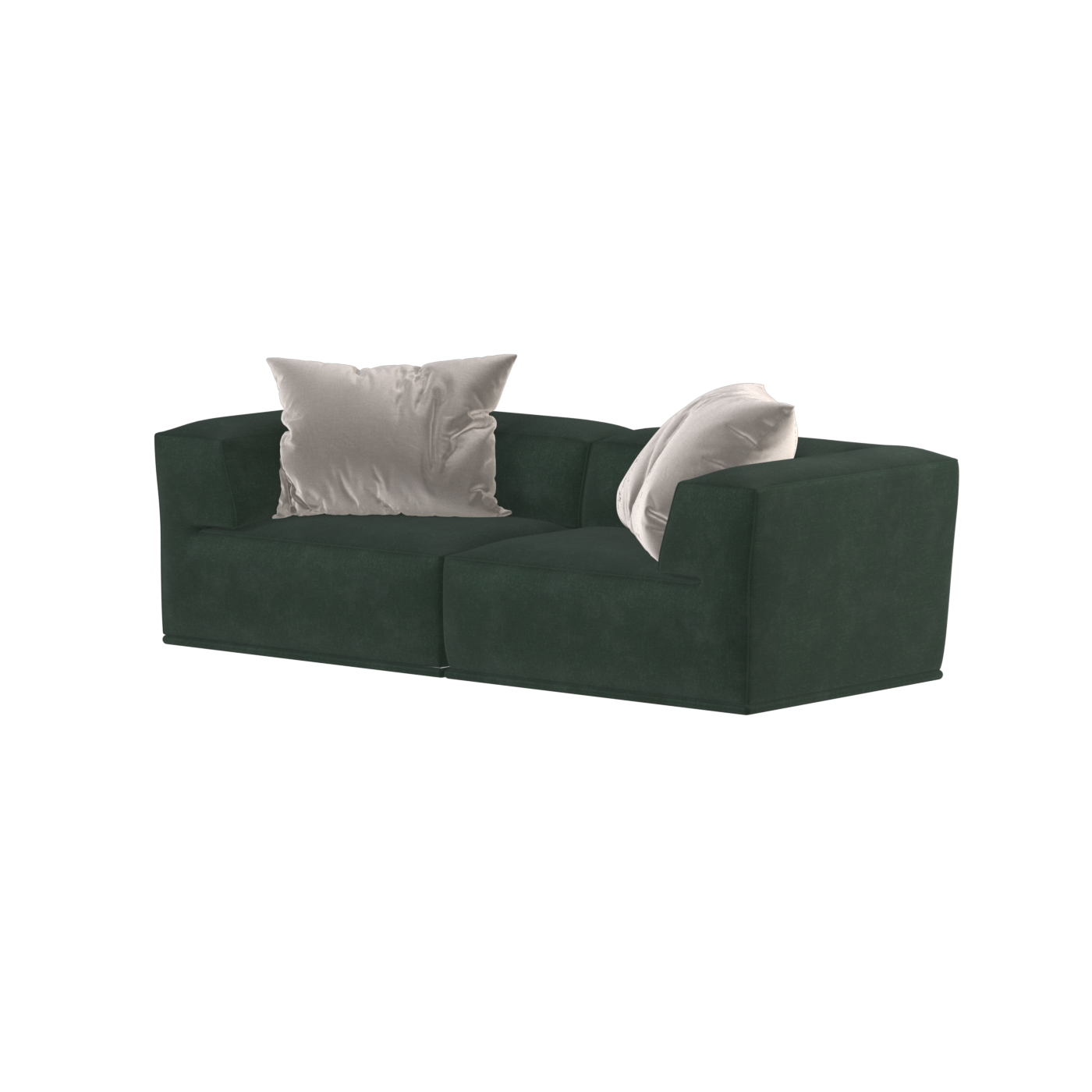 Savile Sofa — Compact Form with Wide Straight Armrests