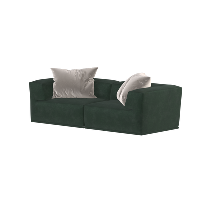 Savile Sofa — Compact Form with Wide Straight Armrests