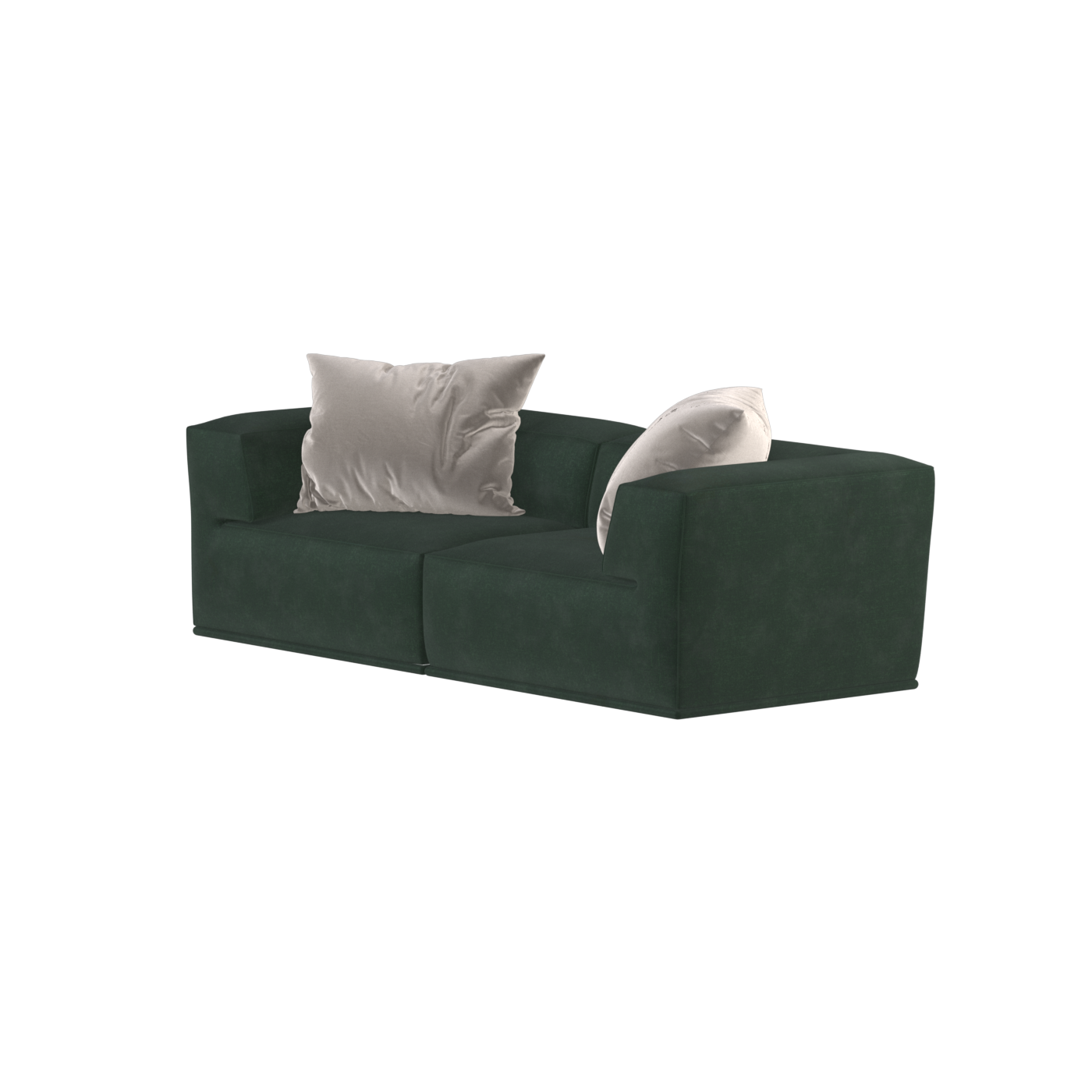Savile Sofa — Compact Form with Wide Straight Armrests