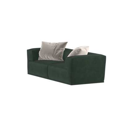 Savile Sofa — Compact Form with Wide Straight Armrests