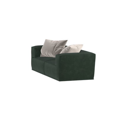 Savile Sofa — Compact Form with Wide Straight Armrests