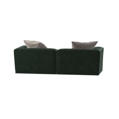 Savile Sofa — Compact Form with Wide Straight Armrests