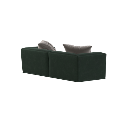 Savile Sofa — Compact Form with Wide Straight Armrests