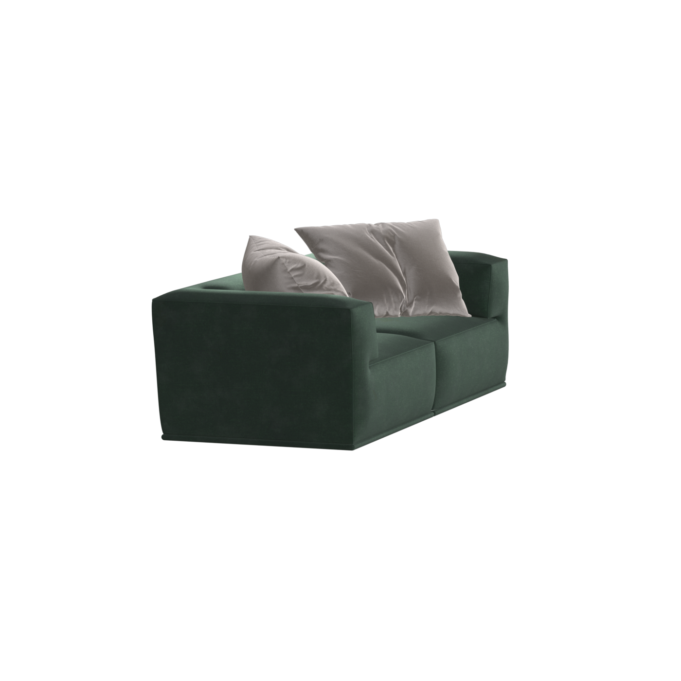 Savile Sofa — Compact Form with Wide Straight Armrests