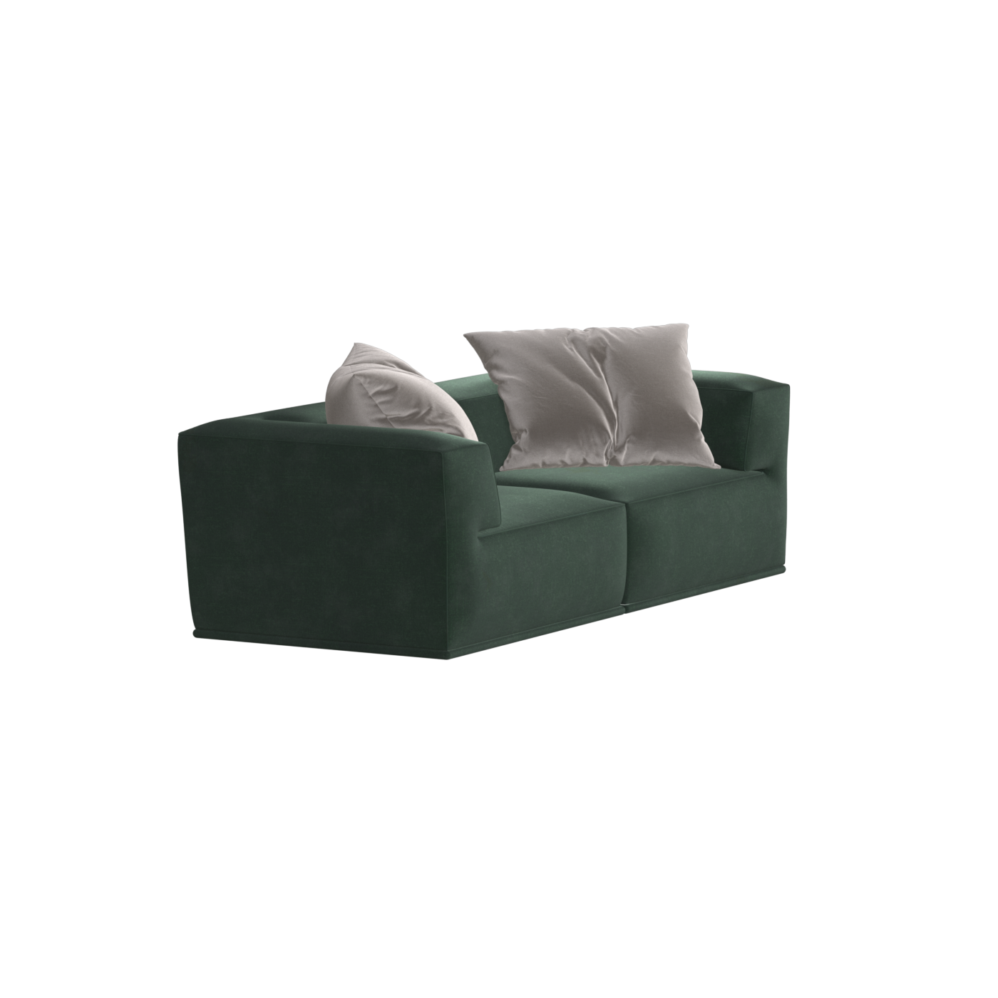 Savile Sofa — Compact Form with Wide Straight Armrests