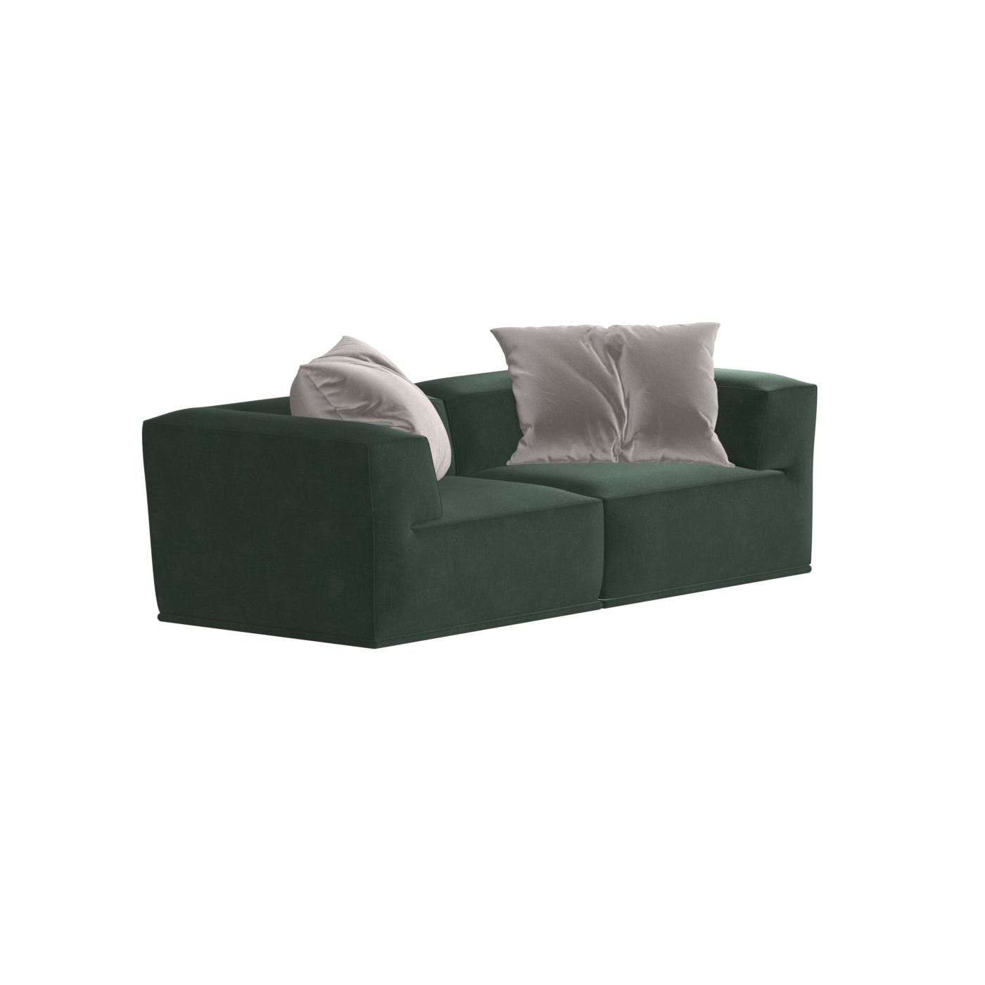 Savile Sofa — Compact Form with Wide Straight Armrests