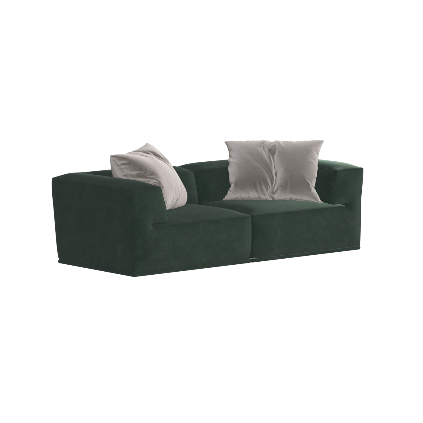 Savile Sofa — Compact Form with Wide Straight Armrests