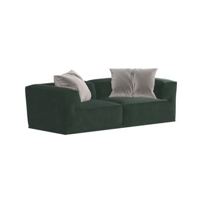 Savile Sofa — Compact Form with Wide Straight Armrests