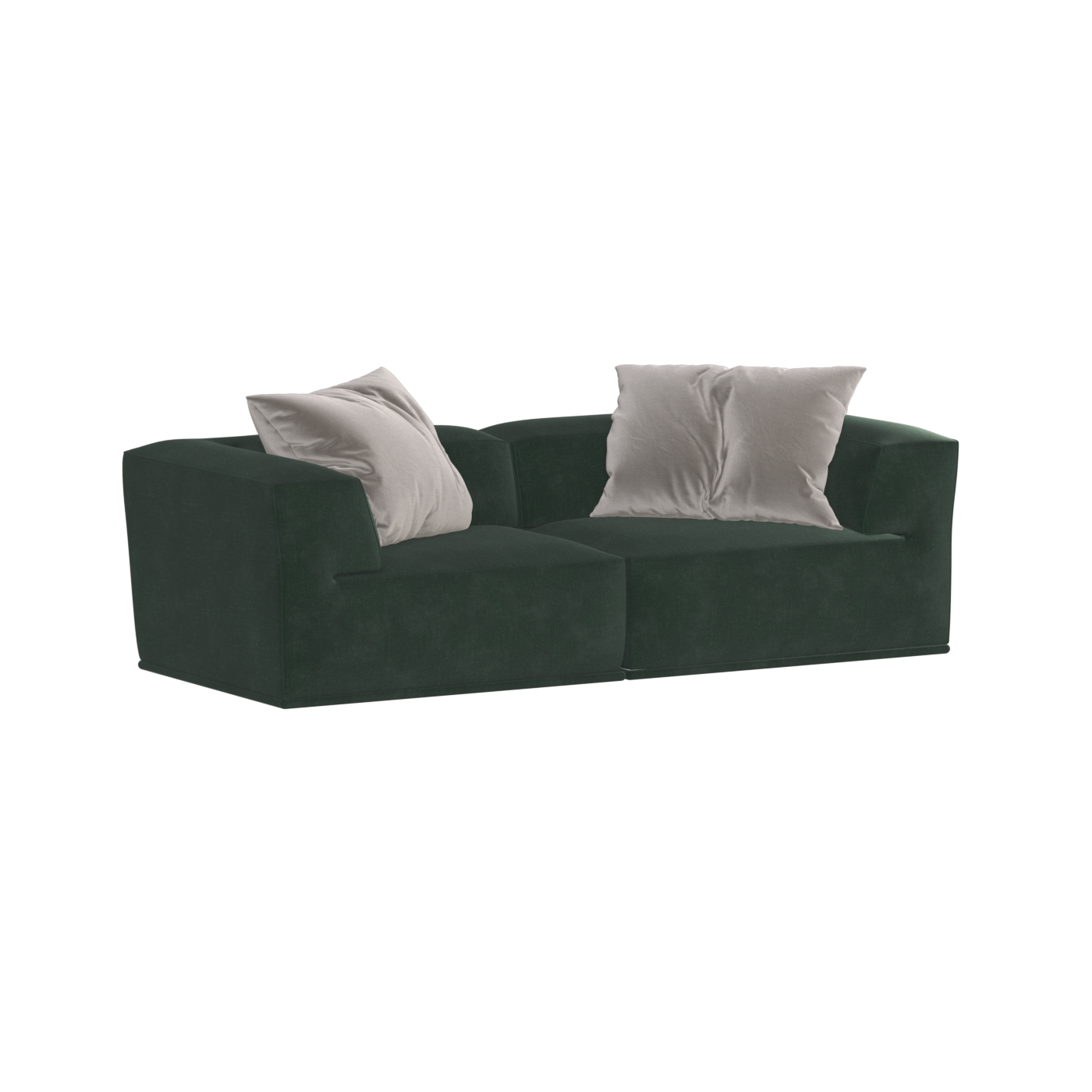 Savile Sofa — Compact Form with Wide Straight Armrests
