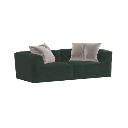 Savile Sofa — Compact Form with Wide Straight Armrests