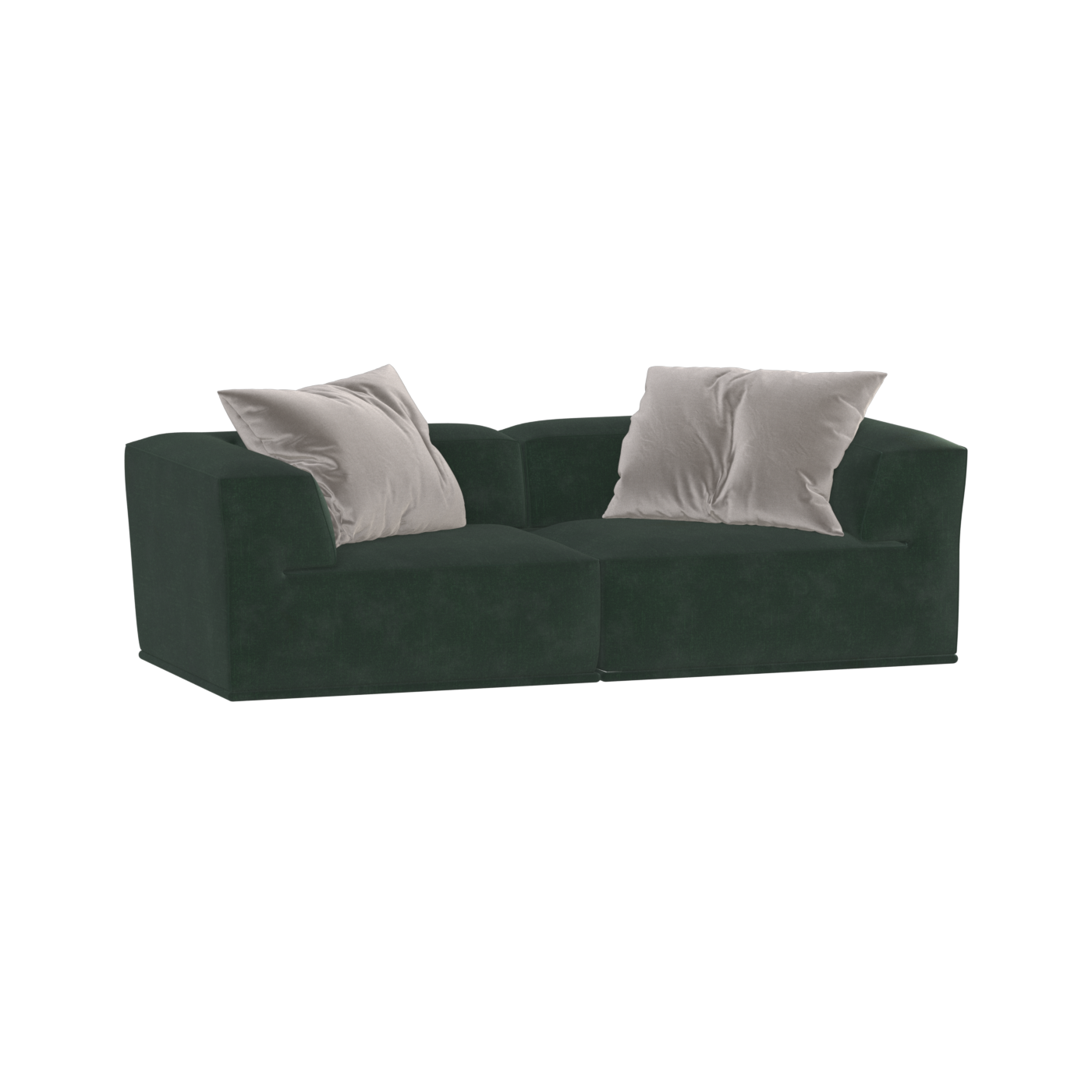 Savile Sofa — Compact Form with Wide Straight Armrests