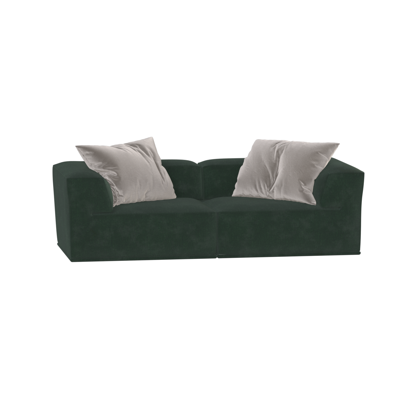 Savile Sofa — Compact Form with Wide Straight Armrests
