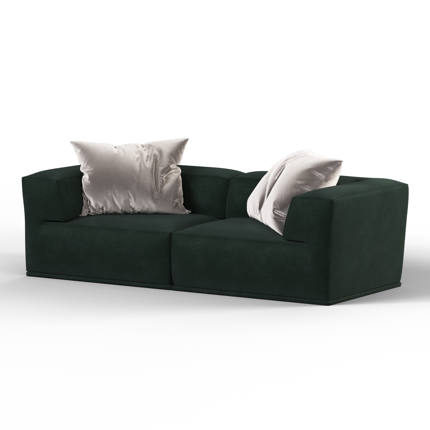 Savile Sofa — Compact Form with Wide Straight Armrests