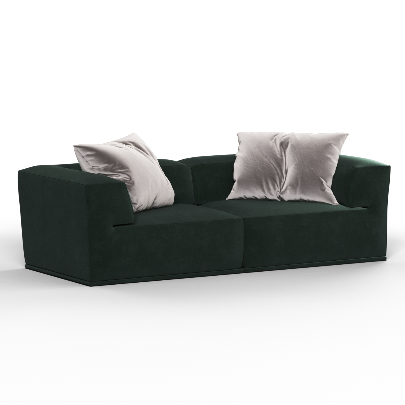 Savile Sofa — Compact Form with Wide Straight Armrests